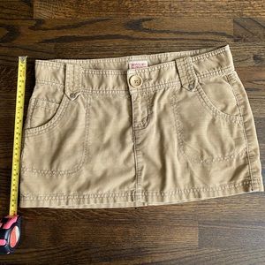 Mossimo corduroy tan mini skirt sz 5